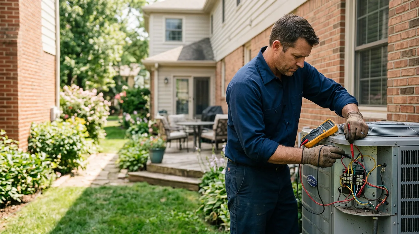 HVAC technician working near Graford, TX